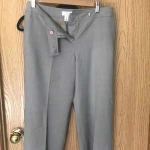 Ann Taylor Loft gray wool work pants